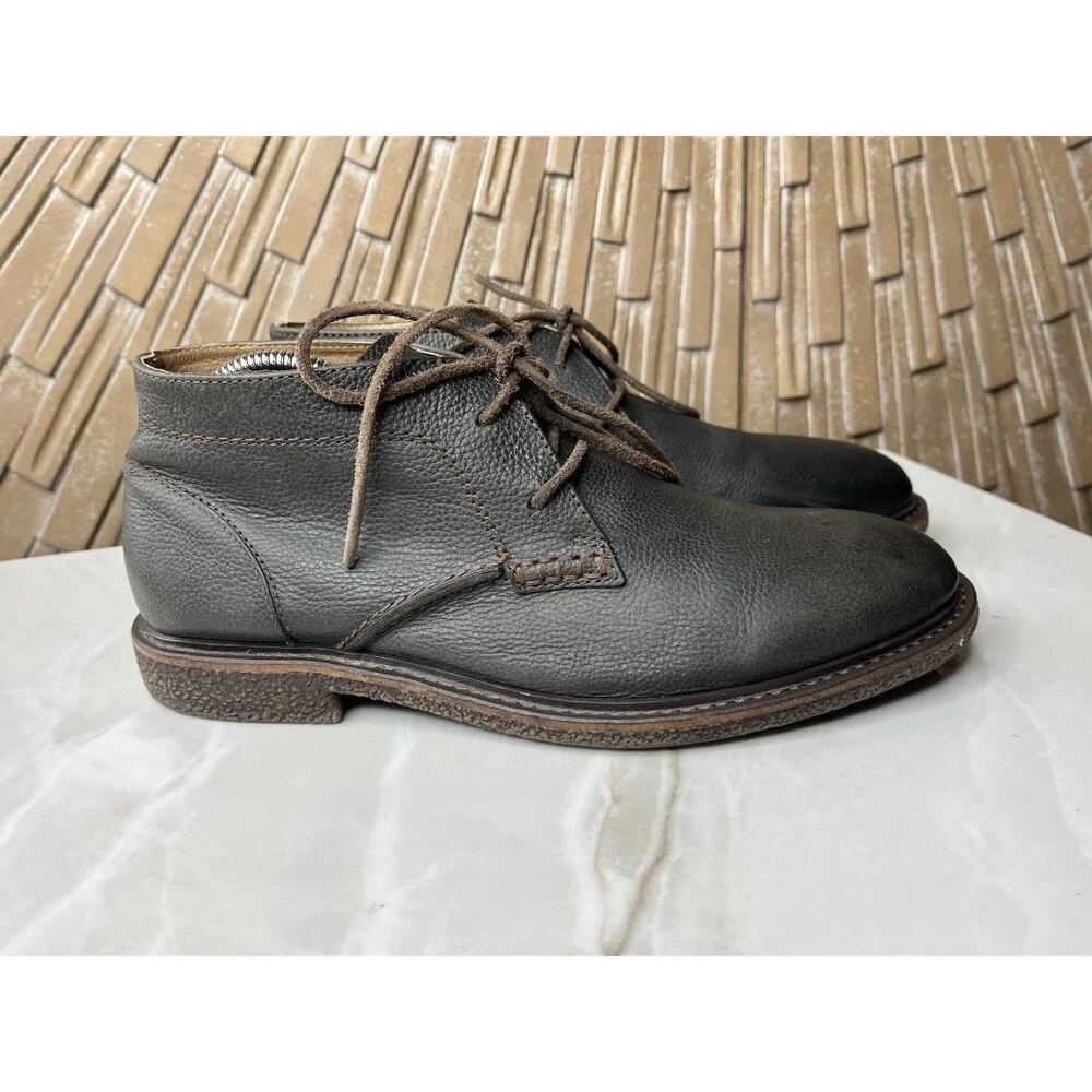 Lucky Brand Chukka Ankle Short Boots Men Sz 8 M Leather Gray
